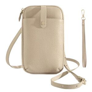6554 Genuine Cowhide Leather Small Crossbody Bags Smart Design Phone Bag